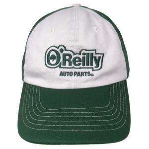 O'Reilly Auto Parts Strapback Baseball Cap Green One Size Adjustable Embroidered